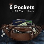 Money Belt Factory - Leather Hip Bum Bag Tactical Waist Pack