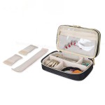 Jewelry Bag Manufacturer - Black Double Layer Nylon Quilted Case