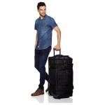 Luggage Set Manufacturer - Polyester Trolley Bag Large Capacity Black