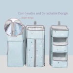 Crib Organizer Factory - 3-in-1 Hanging Diaper Caddy Portable