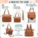Diaper Backpack Factory - 2024 New Leather Convertible Insulated Bag