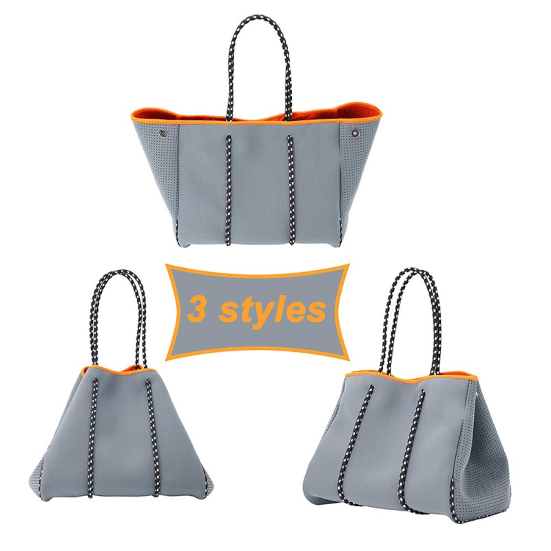 Beach Bag Factory - Neoprene Tote with Inner Pocket Movable Board
