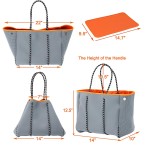 Beach Bag Factory - Neoprene Tote with Inner Pocket Movable Board