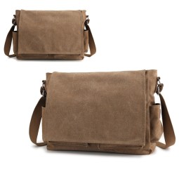 Messenger Bag Factory - Men's Canvas Briefcase Business Computer Bag