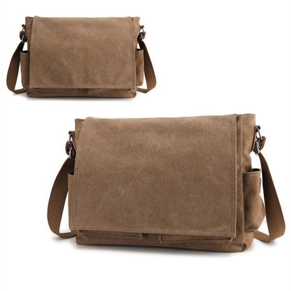Messenger Bag Factory - Men's Canvas Briefcase Business Computer Bag