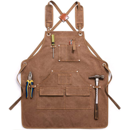 Tool Apron Manufacturer - Custom Mens Waxed Canvas Utility Shop Apron