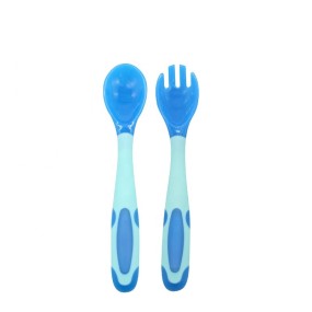 Feeding Utensils Factory - Temperature Sensing Spoon Fork Set for Toddlers