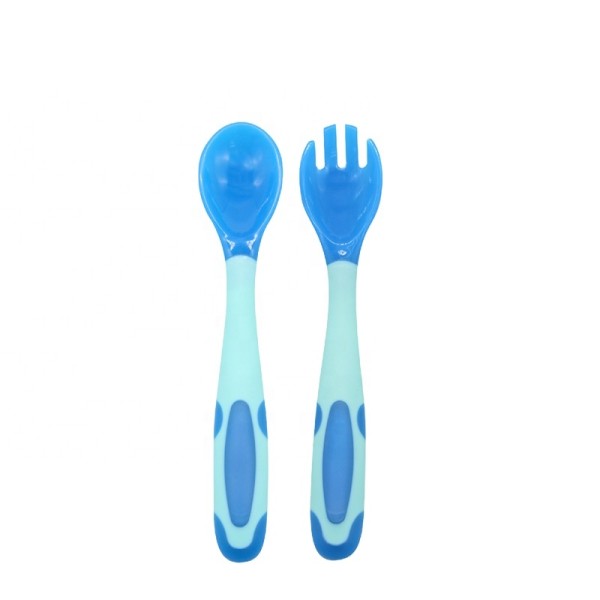 Feeding Utensils Factory - Temperature Sensing Spoon Fork Set for Toddlers
