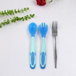 Feeding Utensils Factory - Temperature Sensing Spoon Fork Set for Toddlers