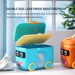 Snack Container Supplier - Cartoon Car Shape Portable Powder Storage Box