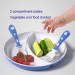 Baby Dining Set Supplier - 5 Piece Divided Plate Bowl Toddler Feeding Set