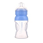 Silicone Baby Milk Bottle Supplier - 180ml Wide Neck Food Grade