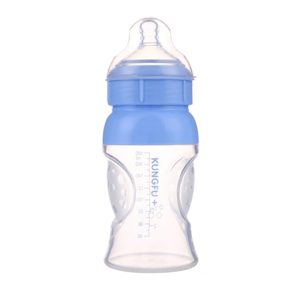 Silicone Baby Milk Bottle Supplier - 180ml Wide Neck Food Grade