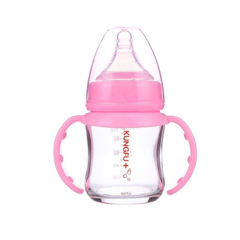 Glass Feeding Bottle Supplier - 110ml Wide Neck Borosilicate