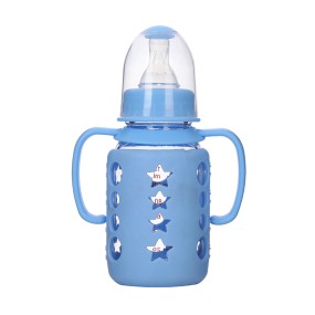 Glass Feeding Bottle Manufacturer - 120ml 240ml Silicone Cover