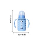 Glass Baby Feeding Bottle Supplier - 120ml Anti Fall Anti Scald