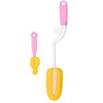Baby Bottle Silicone Brush Supplier - Portable Cleaning Brush Set