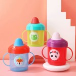 Baby Plastic Straw Cup Manufacturer - 200mL Anti Spill Sippy