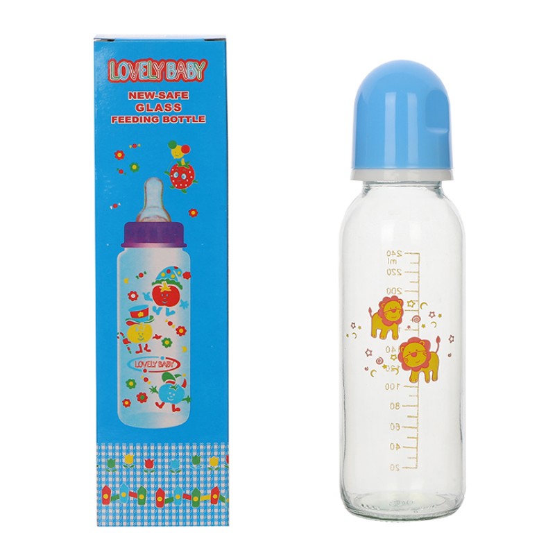 Glass Feeding Bottle Supplier - 120ml 240ml Straight Cheap