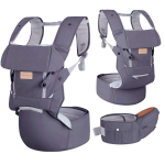 Baby Carrier Factory - Dark Grey All-Positions Soft Breathable Mesh