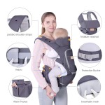 Baby Carrier Factory - Dark Grey All-Positions Soft Breathable Mesh