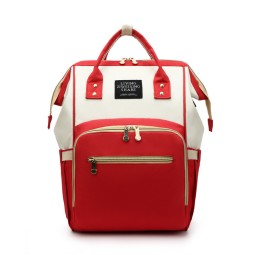 Diaper Bag Supplier - Color Patchwork Portable Foldable Travel Backpack