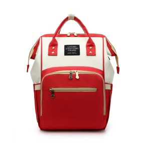 Diaper Bag Supplier - Color Patchwork Portable Foldable Travel Backpack