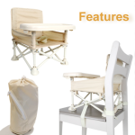 Baby Dining Chair Manufacturer - Portable Foldable with Dining Table