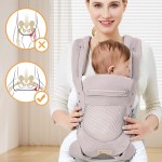 Baby Carrier Supplier - Grey Breathable Adjustable Portable Infant Holder