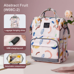 Mommy Bag Factory - Colorful Patterned Travel Diaper Backpack
