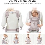 Baby Carrier Supplier - Grey Breathable Adjustable Portable Infant Holder
