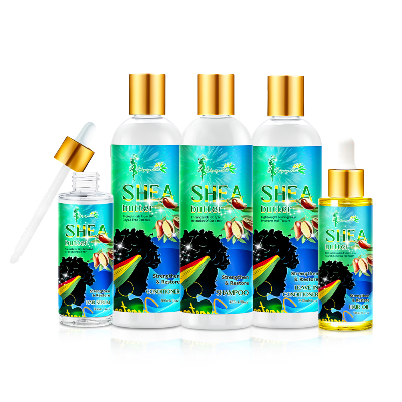 Hair Texturizer Factory - Shea Butter Serum Scalp African Care Set