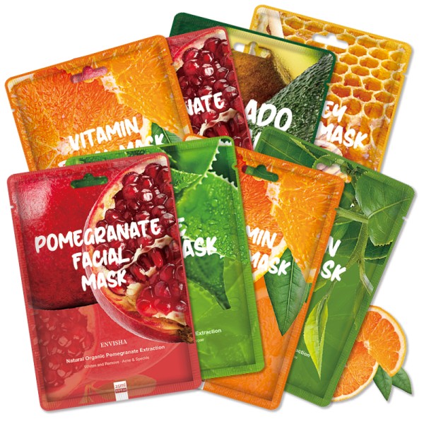 Facial Sheet Mask Factory - Natural Fruit Extract Moisturizing Mask