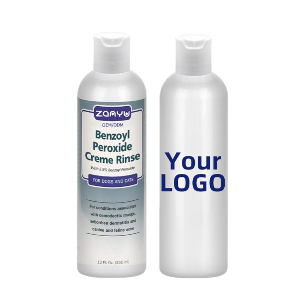 Pet Shampoo Manufacturer - 355ml Benzoyl Peroxide Creme Rinse