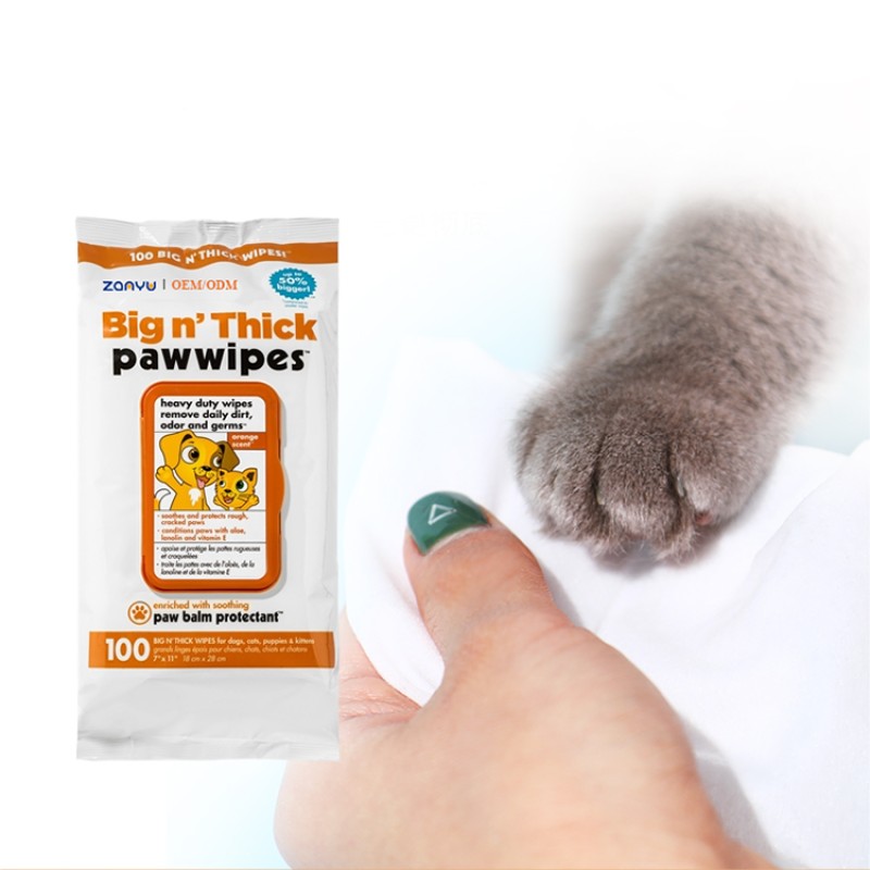 Pet Wipes Manufacturer - 100 Sheets Big Thick Heavy Duty Wipes
