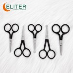 Professional Manicure Scissors Manufacturer - OEM/ODM Wholesale Black Rubberized Embroidery