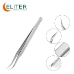 40 Degree Eyelash Tweezer Manufacturer - OEM/ODM Stainless Steel Straight Tip Applicator