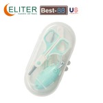 Baby Manicure Set Manufacturer - OEM/ODM Hot Sell 4 in 1 Pink Blue Green Cute