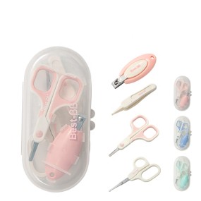 Baby Manicure Set Manufacturer - OEM/ODM Hot Sell 4 in 1 Pink Blue Green Cute