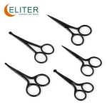 Nose Hair Scissors Manufacturer - OEM/ODM Hot Sell Curved Straight Blade Black