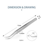 Eyelash Extensible Tweezer Manufacturer - OEM/ODM 30/40/50/80 Degree Tip Remover