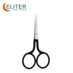 Professional Manicure Scissors Manufacturer - OEM/ODM Wholesale Black Rubberized Embroidery