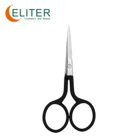 Professional Manicure Scissors Manufacturer - OEM/ODM Wholesale Black Rubberized Embroidery