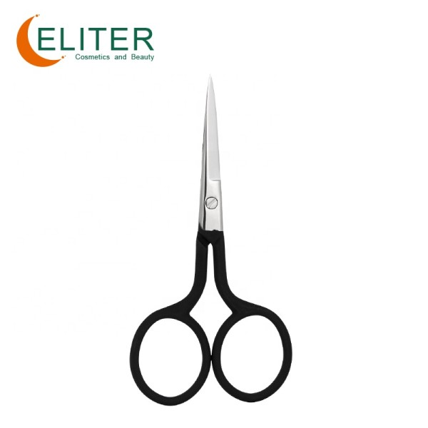Professional Manicure Scissors Manufacturer - OEM/ODM Wholesale Black Rubberized Embroidery