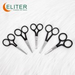 Professional Manicure Scissors Manufacturer - OEM/ODM Wholesale Black Rubberized Embroidery