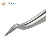 Silver Coated Eyelash Tweezer Manufacturer - OEM/ODM Small Pointed Tip Customizable