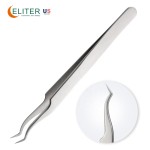 Silver Coated Eyelash Tweezer Manufacturer - OEM/ODM Small Pointed Tip Customizable