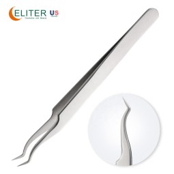 Silver Coated Eyelash Tweezer Manufacturer - OEM/ODM Small Pointed Tip Customizable