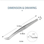 Stainless Steel Eyelash Tweezer Manufacturer - OEM/ODM Durable Precise Personalized