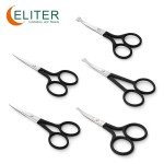 Professional Manicure Scissors Manufacturer - OEM/ODM Wholesale Black Rubberized Embroidery